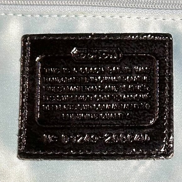 COACH BLACK "C" ALLOVER LOGO SHOULDER BAG MODEL- D1249-20884M - Picture 7 of 10